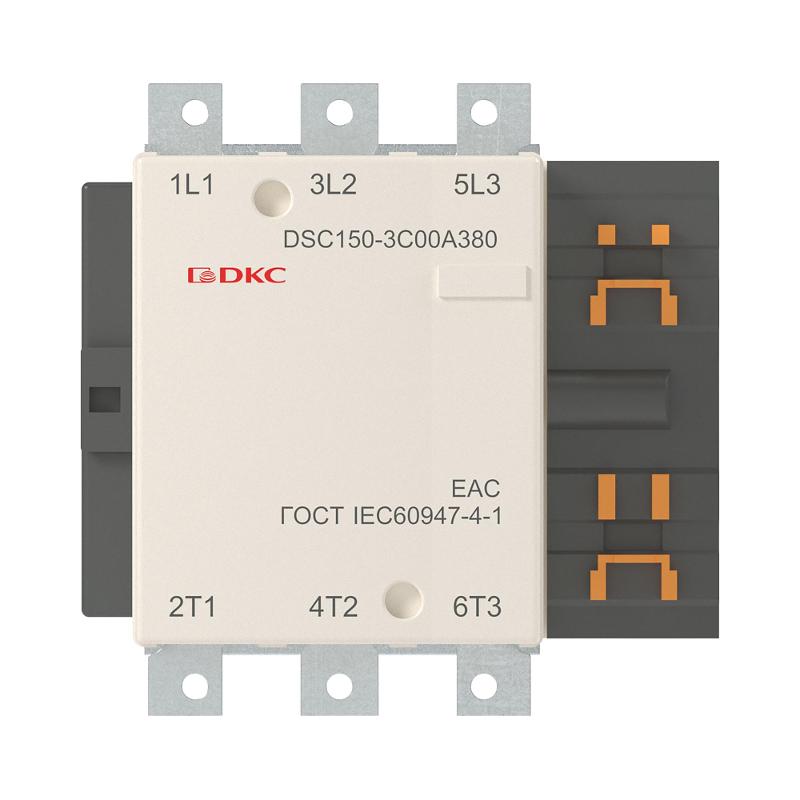 Магнитный контактор DSC150-3C00A380 150А 75кВт (AC3)  кат 380В AC | DSC150-3C00A380 | DKC — миниатюра 2
