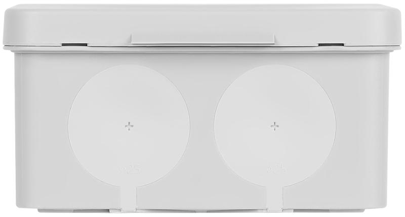 Коробка распаячная KOR-100-100-50-9g-K-2MP двухкомпонентная HF стойкая к УФ 100х100х50мм сер. ПМ IP66 — миниатюра 4