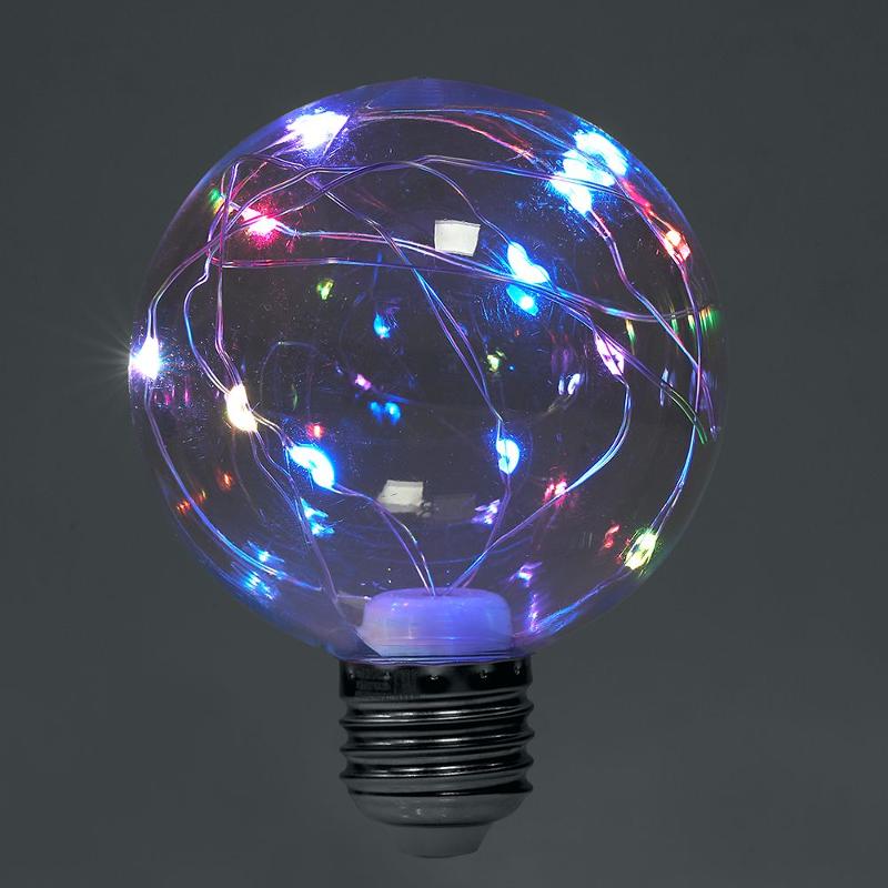 Лампа светодиодная, (3W) 230V E27 RGB G80, LB-381 | 41676 | FERON — миниатюра 4