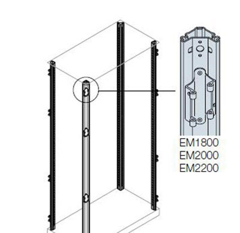 Стойка каркаса шкафа с петлями H=1800(4шт) | EM1800 | ABB — ABB