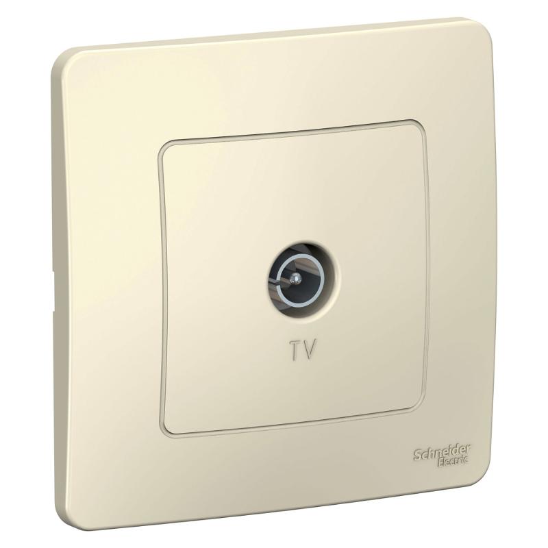 Blanca Молочный С/У Розетка TV | BLNTS000012 | SE — Systeme Electric