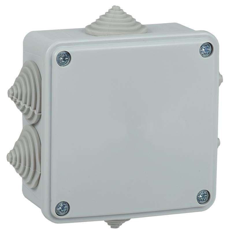 Коробка распределительная КМ для о/п 100х100х45мм IP44 6 вв. (7035) IEK | UKO11-100-100-045-K41-44 | IEK — IEK (ИЭК)