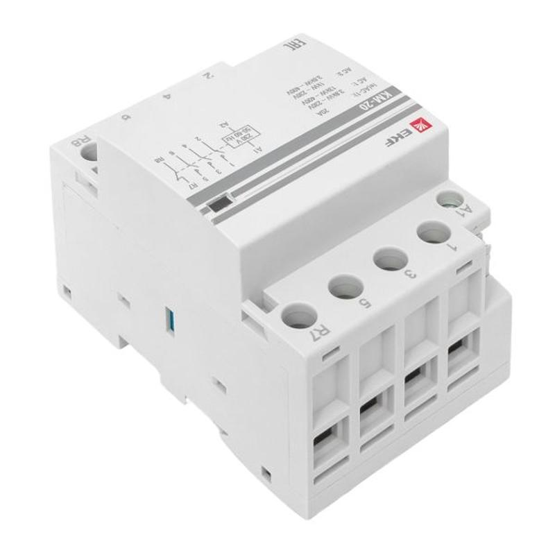 Контактор модульный КМ 20А 3NО+NC (3 мод.) EKF PROxima | km-3-20-31 | EKF — миниатюра 22