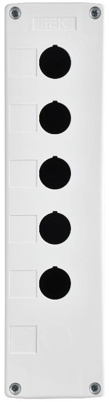 Корпус постов КП105(6)-Р для кнопок 5(6) мест белый | BKP10-6-K01-R | IEK — миниатюра 2