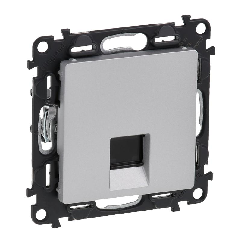 Valena LIFE DIY Алюминий Розетка комп(RJ45) 1-ая 5 кат UTP | 753640 | Legrand — Legrand