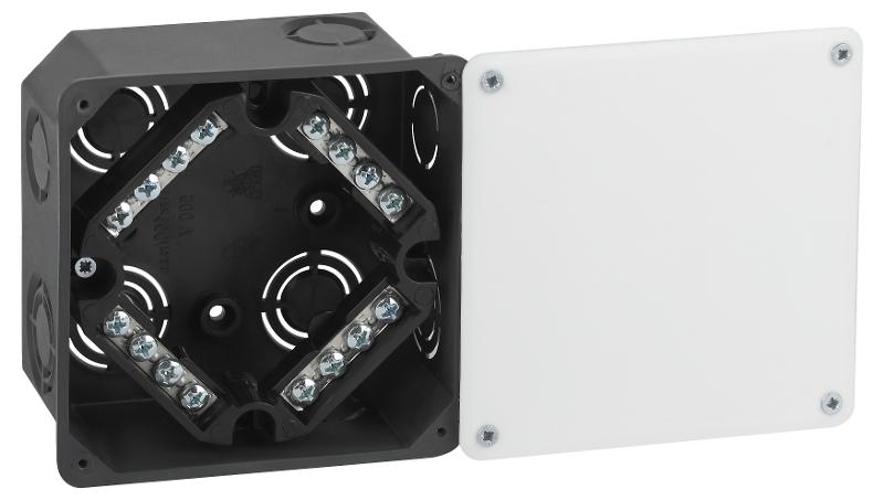 Распаячная коробка KRT-k-107-107-50 для твердых стен, клеммник, крышка IP42 | Б0057233 | ЭРА — фото 1 | Sento