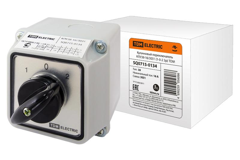 Кулачковый переключатель КПУ38-16/3031  | SQ0715-0134 | TDM — TDM ELECTRIC