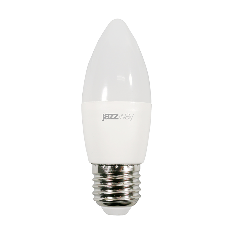 Лампа светодиодная LED 7Вт Е27 220В 3000К PLED- SP C37 свеча | 1027825-2 | Jazzway — миниатюра 1