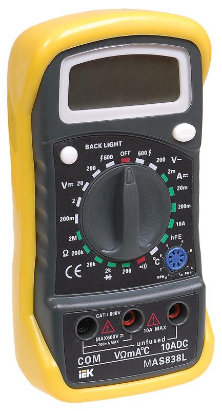 Мультиметр цифровой  Master MAS838L  | TMD-3L-838 | IEK — IEK (ИЭК)