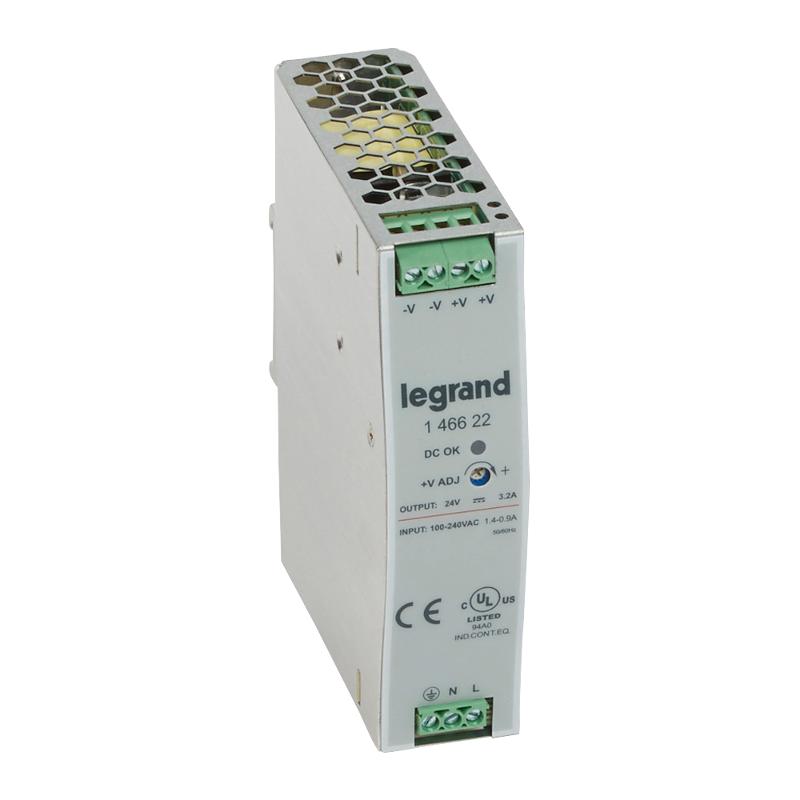 1-фазный Импульсный источник питания 24В 75Вт 3,2A | 146622 | Legrand — Legrand