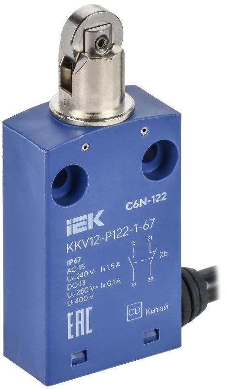Выключатель концевой C6N-122 толк. с наж. рол. IP67 | KKV12-P122-1-67 | IEK — IEK (ИЭК)