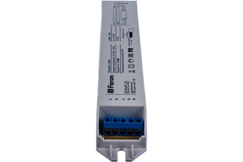 Аппарат пускорегулирующий EB52 2*36W T8/G13 230V электронный ПРА 195*33*25мм | 21524 | FERON — миниатюра 5