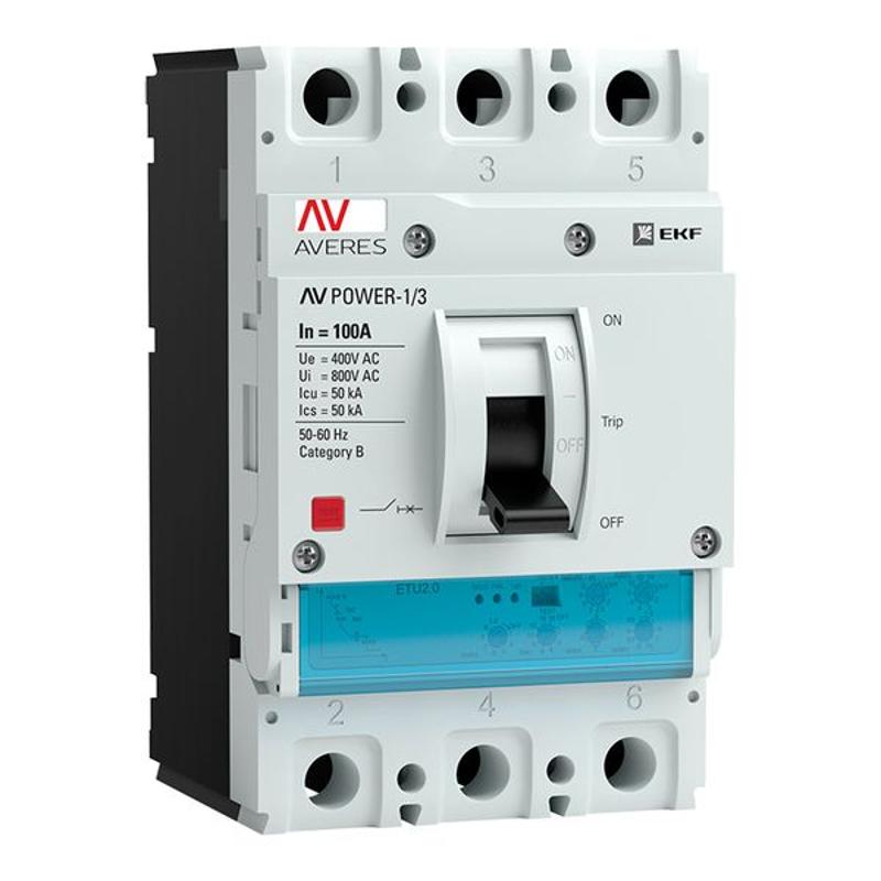 AV POWER-1/3 3Р 32А 50kA ETU2.0 | mccb-13-32-2.0-av | EKF — EKF