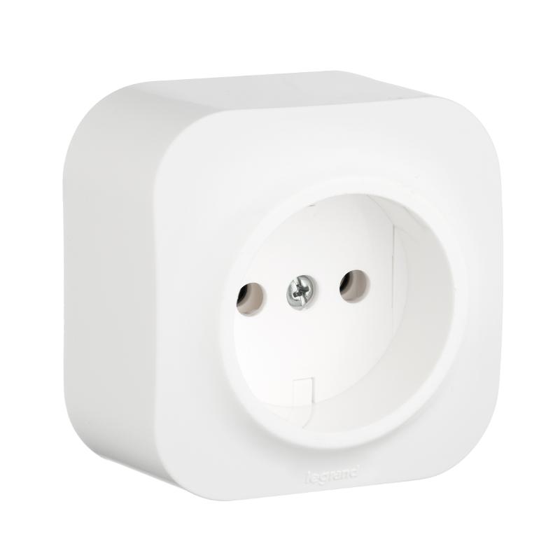 Quteo Белый Розетка без заземления | 782210 | Legrand — Legrand