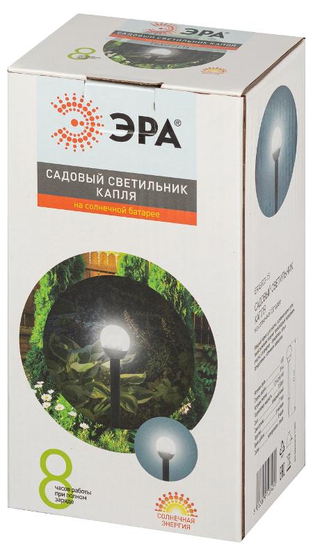 Светильник уличный  ERASF23-15 Капля на солнечной батарее холодный белый высота 33 см 1 LED  | Б0062363 | ЭРА — миниатюра 3