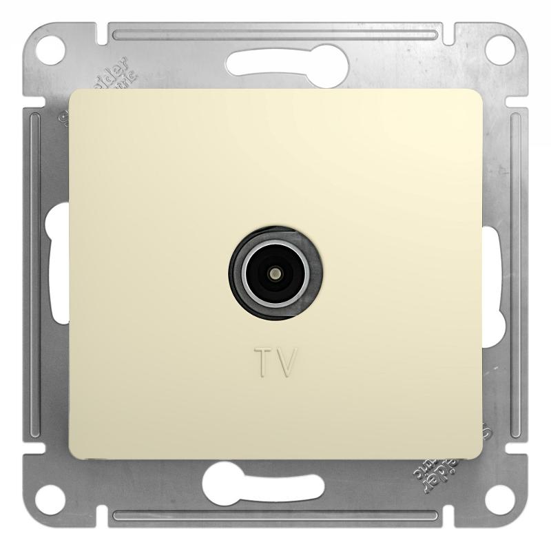 Glossa Бежевый Розетка TV, механизм | GSL000293 | SE — Systeme Electric