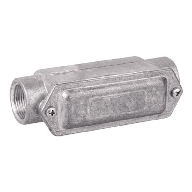 Коробка протяжная алюминиевая, 2 ввода 180°, М32х1,5 ,IP55,146х45х57мм | 6030-32A | DKC — DKC (ДКС)
