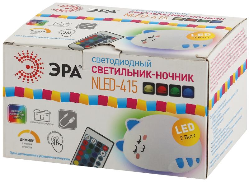 Светильник настольный NLED-415-2W-BU белый с синим | Б0041095 | ЭРА — миниатюра 3