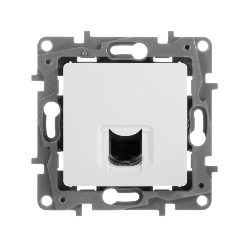 Etika Белый Розетка компьютерная RJ45 одинарная 6 кат. UTP — миниатюра 4