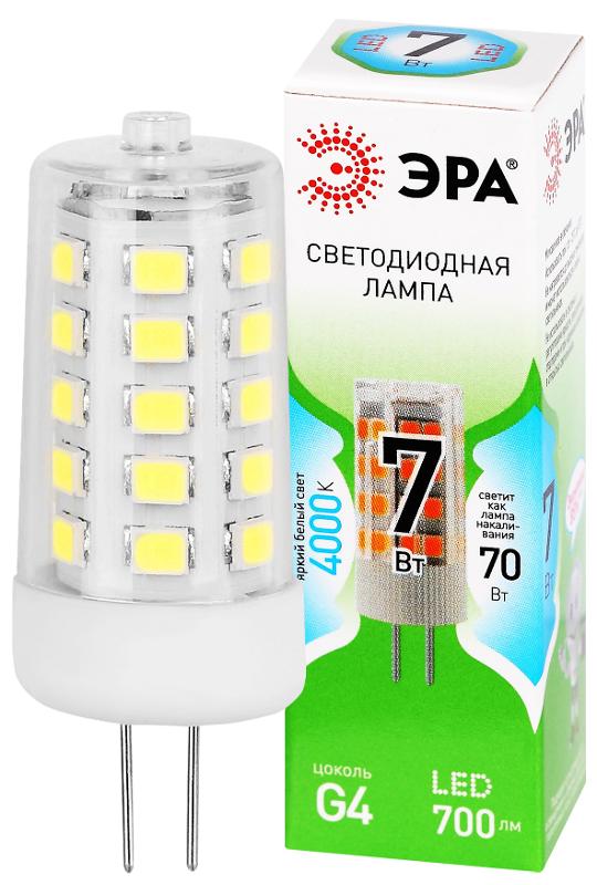 Лампа светодиодная  GREEN LINE LED G4-JC-7W-840-12V GL G4 7Вт капсула яркий белый свет | Б0067148 | ЭРА — ЭРА (Энергия света)