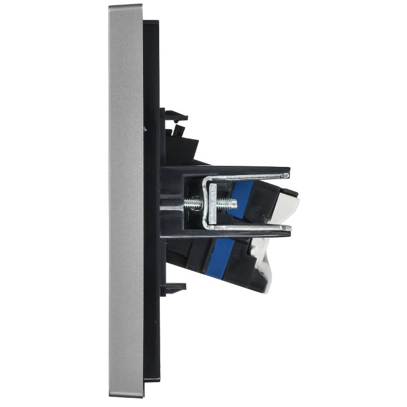 FORTE&PIANO Розетка комп. RJ45 кат.6 FP531 сталь | FP-K10-2-K46 | IEK — миниатюра 5