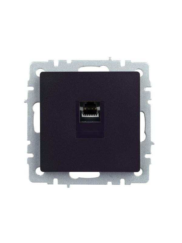BRITE Розетка компьютерная RJ45 кат.5E РК10-БрЧ черный | BR-K10-1-K02 | IEK — миниатюра 13