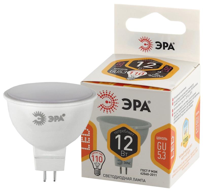 Лампа светодиодная ЭКО LED MR16-12W-827-GU5.3 (диод, софит, 12Вт, тепл, GU5.3) | Б0040887 | ЭРА — ЭРА (Энергия света)