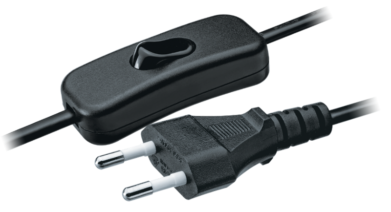 Шнур 94 668 NPS-FS-170-2x0.75-BL 1.7м с выкл. чёрный |94668 |Navigator — Navigator