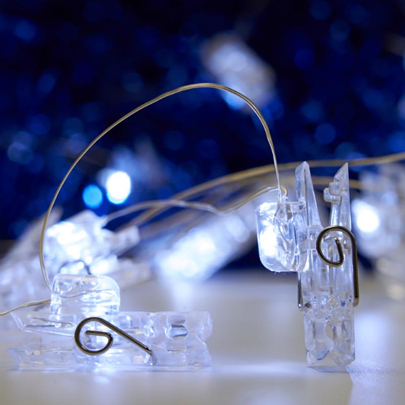 Гирлянда линейная Прищепки USB 50LED 5000K, IP 20, 4,5м, CL574 | 41653 | FERON — миниатюра 1