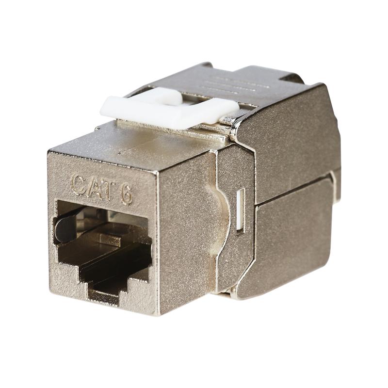 Модуль Keystone Jack RJ-45(8P8C), FTP экранированный, CAT 6, тип 180 градусов, самозажимной REXANT PRO | 02-0261 | REXANT — REXANT