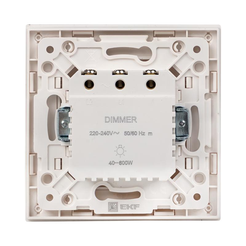 Стокгольм Механизм Светорегулятора 600W 220В белый PROxima | EYD06-101-10 | EKF — миниатюра 10