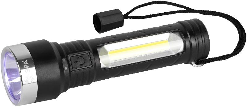Фонарь светодиодный UA-501 универсальный, аккумуляторный, COB+LED, 5 Вт, резина | Б0052743 | ЭРА — миниатюра 3