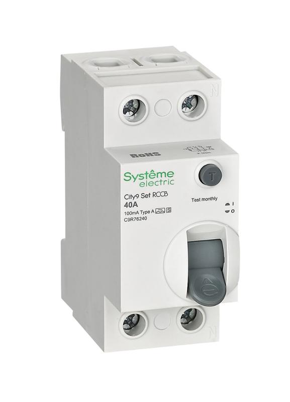 City9 Set ВДТ 40А 2P 100мА A-S 230В | C9R76240 | SE — Systeme Electric