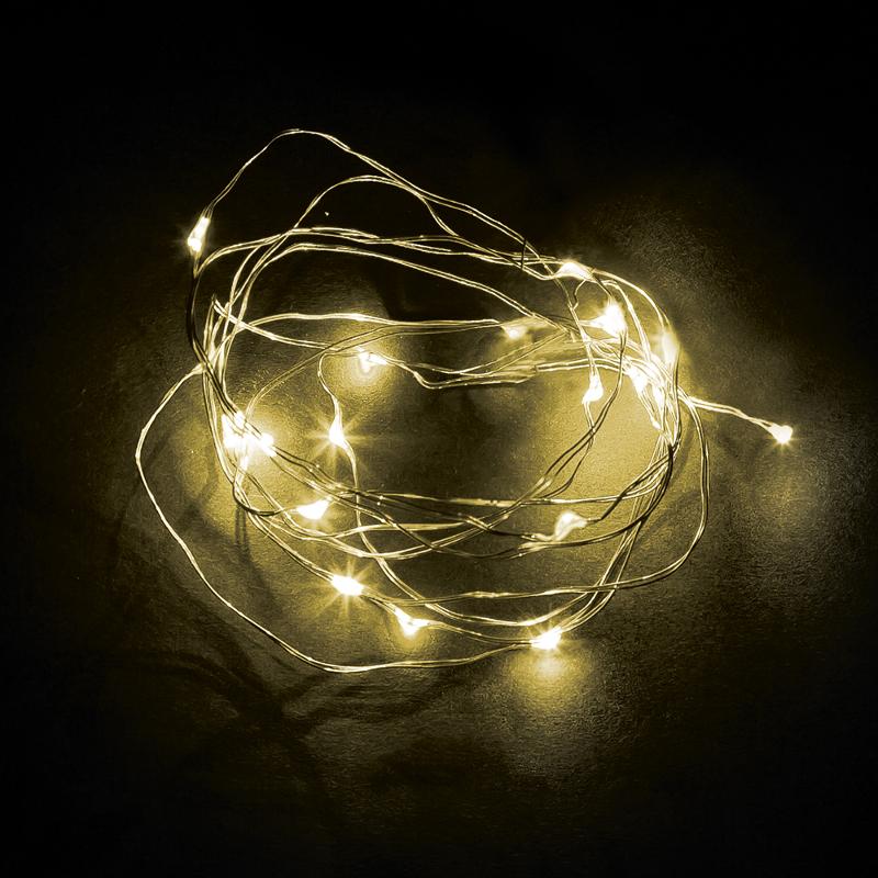 Гирлянда линейная Роса,  100LED 2700К, 10м, IP20 USB, прозрачный шнур, CL576 | 48186 | FERON — миниатюра 2