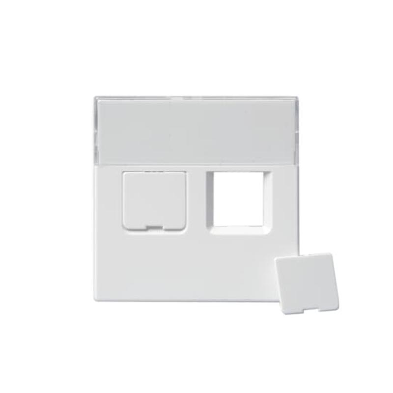 Накладка для 2хRJ45, Impressivo, белый | 1819-84  | 2TKA000609G1 | ABB — ABB