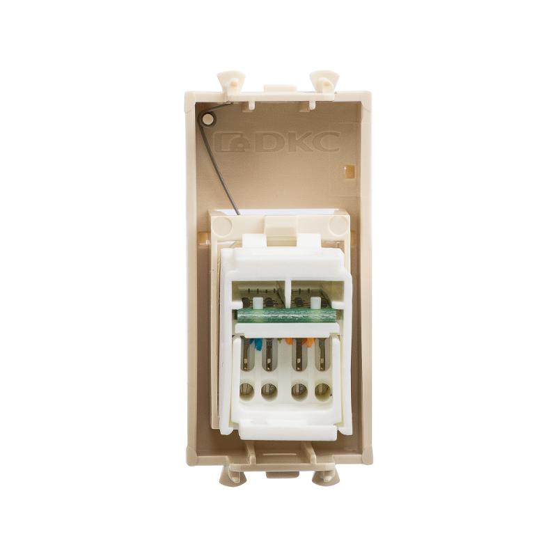 Компьютерная розетка "Ванильная дымка" "Avanti" RJ-45 модульная, кат. 6, 1 мод | 4405291 | DKC — миниатюра 6