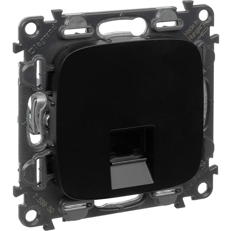 Valena ALLURE DIY Антрацит Розетка комп(RJ45) 1-ая 5 кат UTP — миниатюра 5