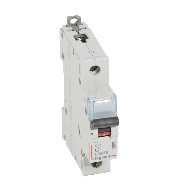 Выключатель автоматический  однополюсный DX3 6000 1А C 10кА | 407662 | Legrand — Legrand
