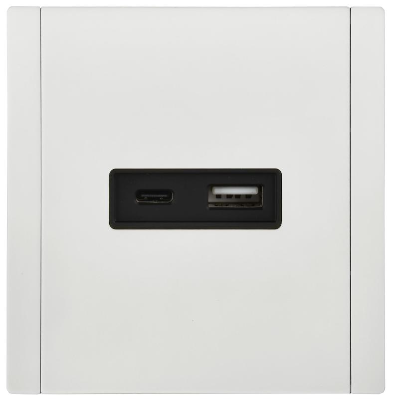 FORTE&PIANO Розетка USB A+C 18Вт FP251M белый | FP-U22-018-M-K01 | IEK — миниатюра 2