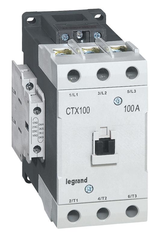 Контактор CTX3 100 3P 100A (AC-3) 2но2нз ~415В | 416229 | Legrand — Legrand