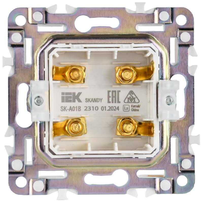 SKANDY Аудиорозетка 4-местная SK-A01B бежевый | SK-S40-K10 | IEK — миниатюра 3