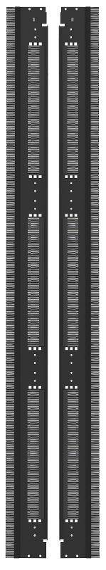 ITK by ZPAS Фальш-пан. верт. 19" 47U 600 черная (2шт/компл) | ZP-FP05-47U-V-0600 | ITK — ITK