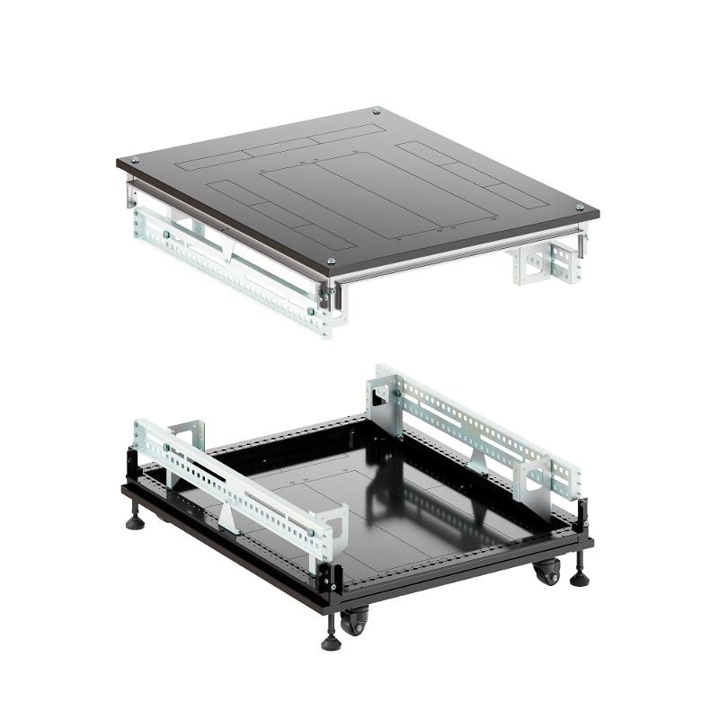 Крыша основание преперфорированные IT-CQE 800x600, RAL9005 | RBIT806F | DKC — миниатюра 2