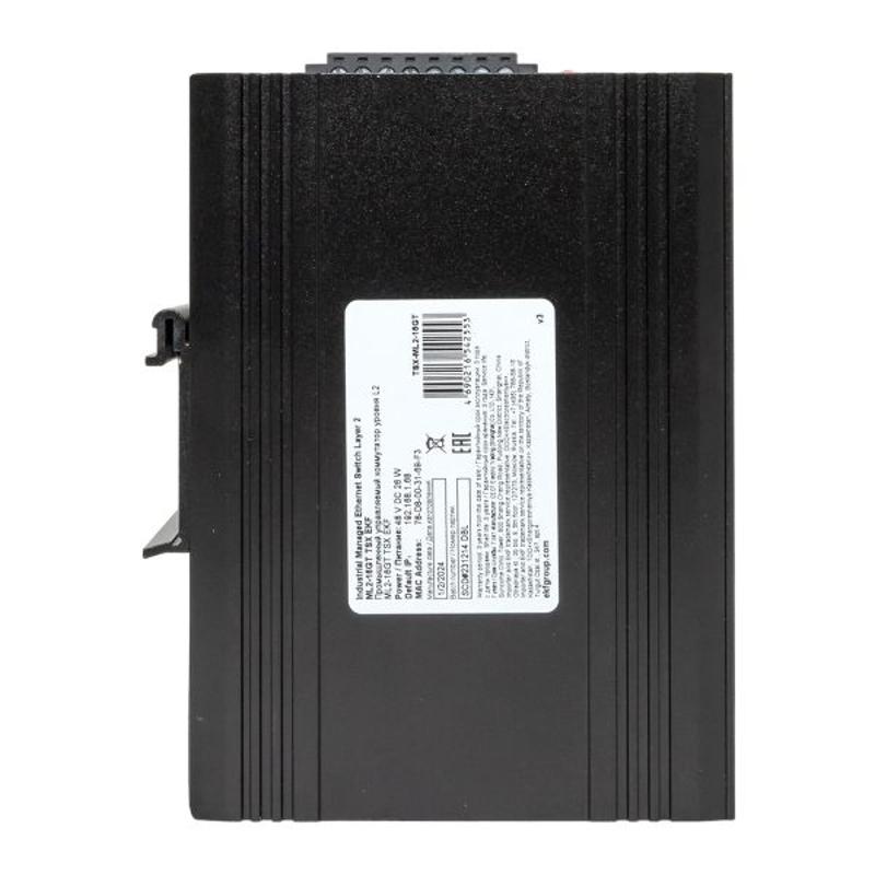 Промышленный управляемый коммутатор уровня L2 ML2-16GT, 16 портов 10/100/1000Base-T(X) RJ45, монтаж на динрейку TSX |TSX-ML2-16GT|EKF — миниатюра 23