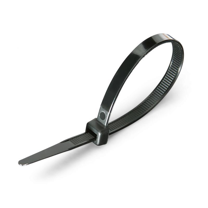 Стяжки нейлоновые КСС 4*200 (ч) (100шт.) | 49411 | Fortisflex — Fortisflex