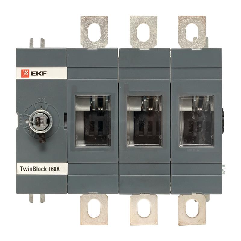 Рубильник 160A 3P без рукоятки управления TwinBlock | tb-s-160-3p | EKF — миниатюра 2