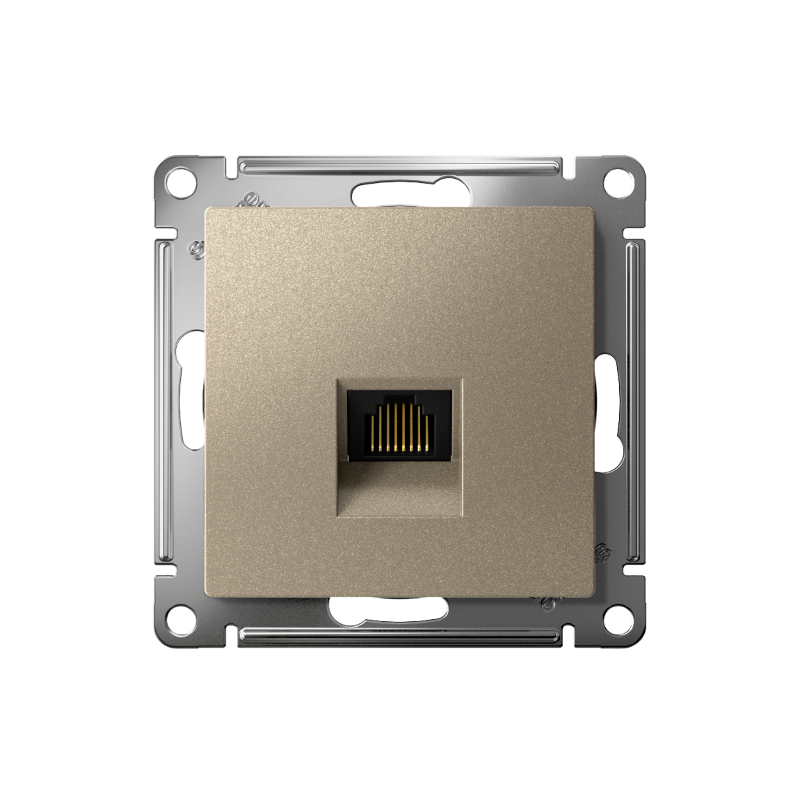 AtlasDesign Шампань Розетка компьютерная RJ45, кат. 6A, механизм | ATN000586 | SE — миниатюра 2