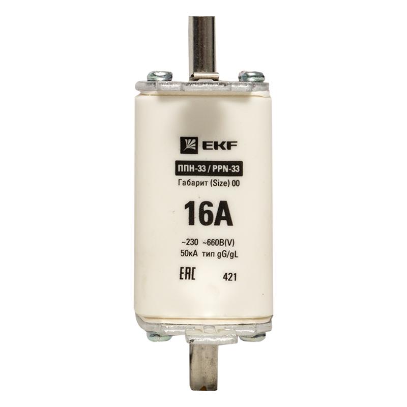Плавкая вставка ППН-33 160/ 6А габарит 00 | fus-33/160/6 | EKF — миниатюра 2