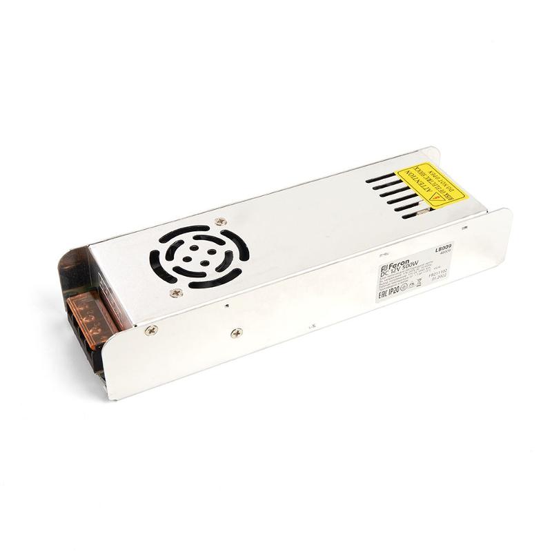 Трансформатор электронный для светодиодной ленты 500W 12V (драйвер), LB009 | 48009 | FERON — Feron