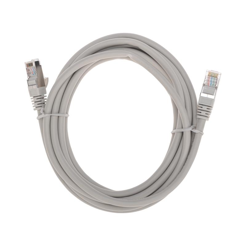 Патч-корд S/FTP CAT 6A (10G), RJ45-RJ45, 28AWG, LSZH, серый, 3м REXANT | 02-0390-3 | REXANT — фото 1 | Sento